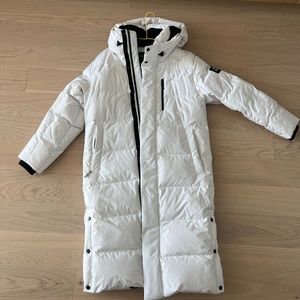 Topten Polaris long white down padded coat
